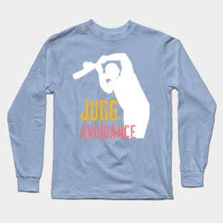 Jugg Avoidance Cricket Slogan Long Sleeve T-Shirt